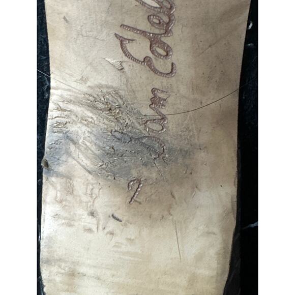 Women’s Sam Edelman Black Zip Up Suede Kinzey Ankle Kitten Heeled Booties Size 7 - Picture 7 of 7